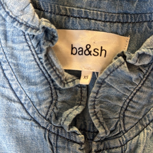 BA&SH willow dress in denim size XS - Picture 5 of 6